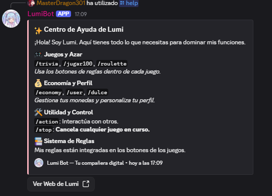 Lumi ayudando
